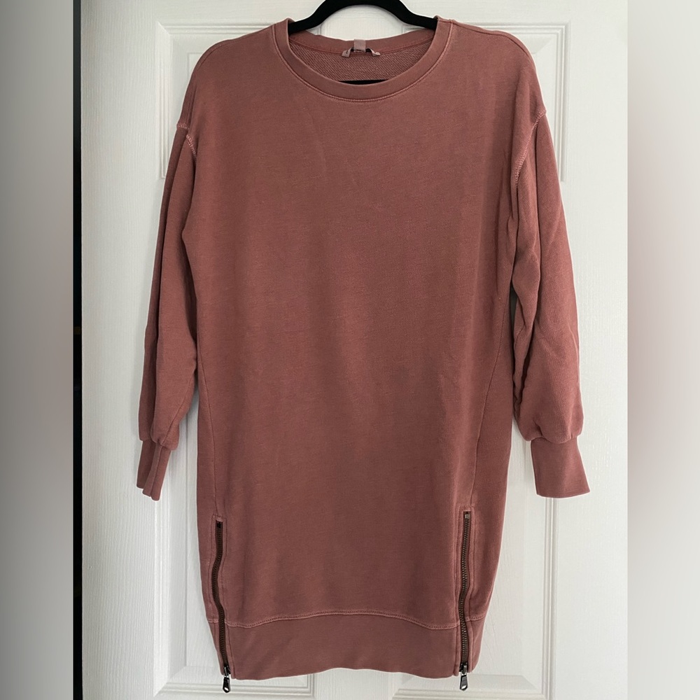 American Eagle Long Sweatshirt With Side Zippers Size XS